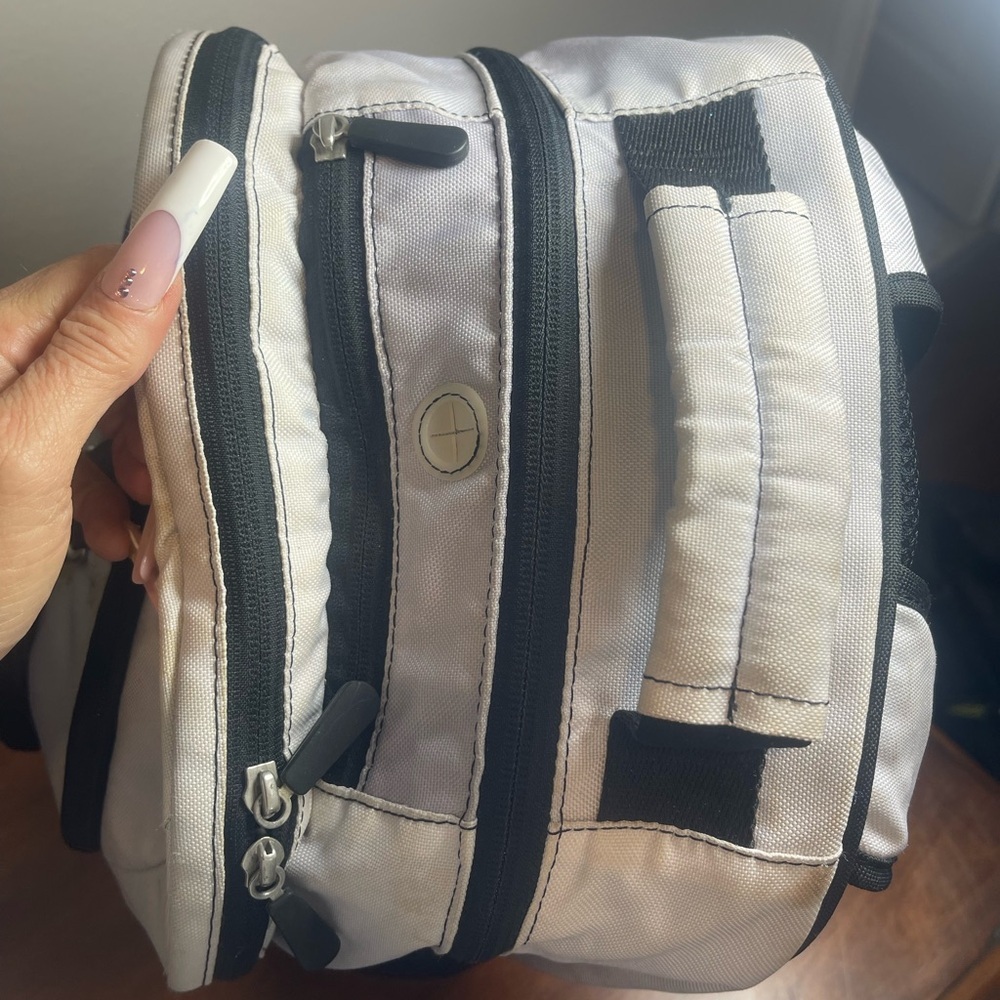 Gray & Black Backpack School Hiking Travel Bag Unisex 17" Padded Straps​ - Picture 6 of 8